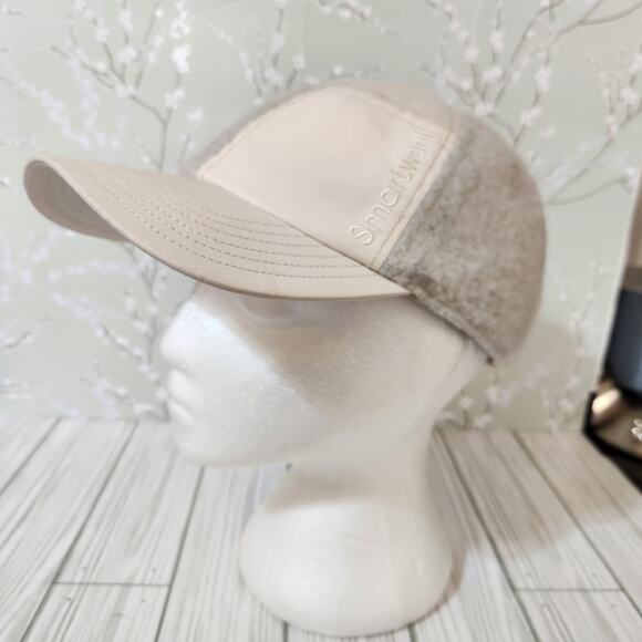 Smartwool Patchwork Almond Cream Wool Blend Ball Snap Back Cap Women's OS - Picture 1 of 12